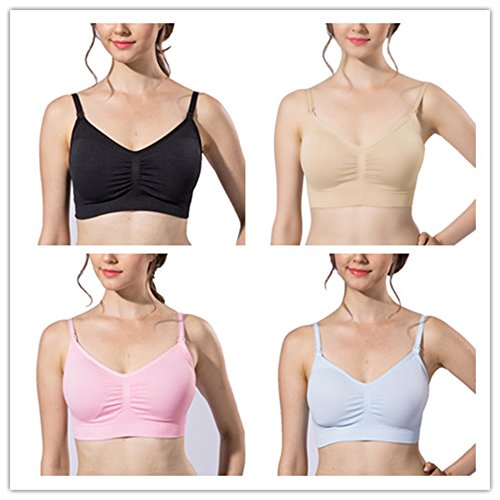 AMOURRI Sujetador de Maternidad para Mujeres Bra Bralette sin Costuras (2Pack/3Pack)