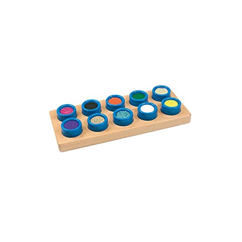 Andreu Toys- Tactile Cubes Puzzles de Madera, Multicolor (16116)