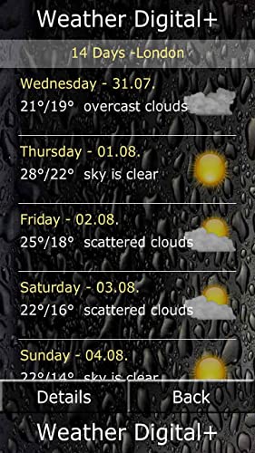 Android Weather tiempo 14 días