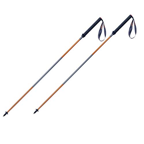 AONIJIE Bastón de Senderismo Plegables Bastones Trekking de Fibra de Carbono Empuñadura de EVA Espuma para Alpinismo Trail Viaje Mochilero Caminar (120CM - 2 PCS)