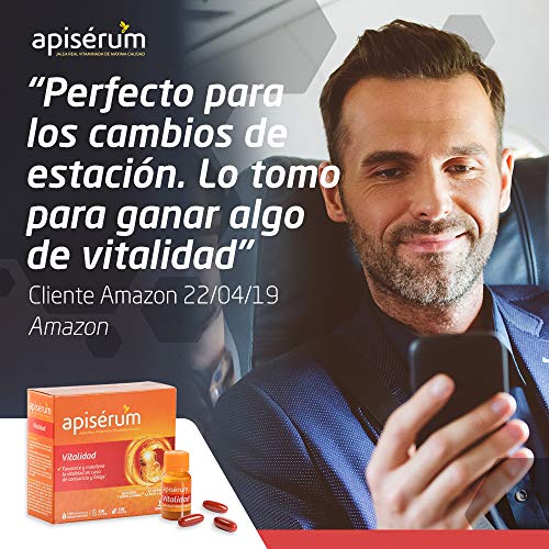 Apisérum Pack Vitalidad Cápsulas - 3 meses de tratamiento - Jalea Real con Vitamina C - Multivitamínico - Vitaminas A,C,D,E,H y grupo B Ayuda a reforzar el sistema inmunitario*