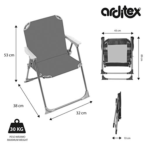 ARDITEX SK13552 Silla Plegable con Brazos de 38x32x53cm de Nickelodeon-Baby Shark