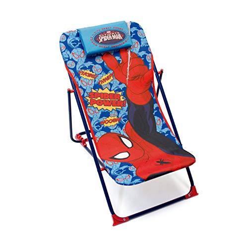 ARDITEX SM9462 - Silla Tumbona Plegable, diseño Spiderman