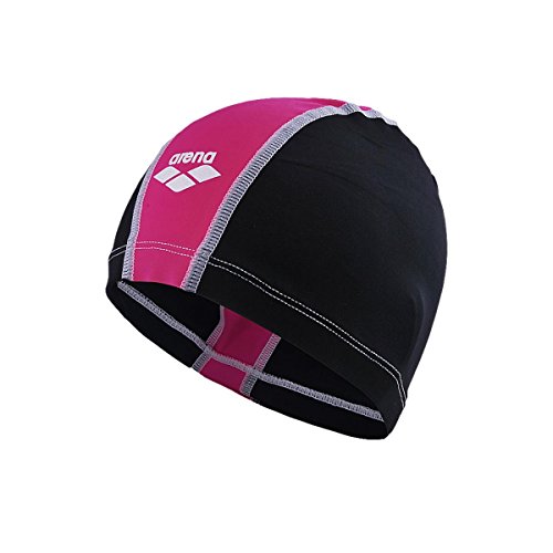 ARENA Unix Gorro, Unisex-Adult, Black-Fuchsia-White, Talla única