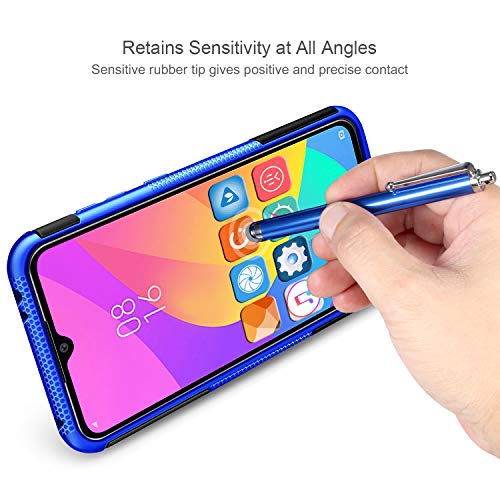 AROYI Funda Xiaomi Mi A3 + Protector de Pantalla, Mi A3 2 en 1 Duro PC Funda y Soft TPU Cáscara de Cubierta Protectora de Doble Funda Caso para Xiaomi Mi A3 + Azul