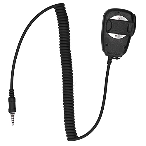 ASHATA Micrófono de Mano Walky Talky para Yaesu Vertex VX-6R VX-7R VX6R VX7R FT-270 FT-270R VX-127, micrófono de Radio bidireccional con Soporte para micrófono de Mano, Sonido Alto