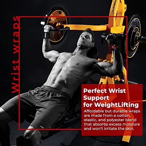 ASIPRO Muñequeras Gym Hombre y Mujer Soporte de Muñeca con Agarre Pulgar Wrist Wraps Gym Ideal para Musculación, Gimnasio, Boxeo, Calistenia Muñequeras Powerlifting