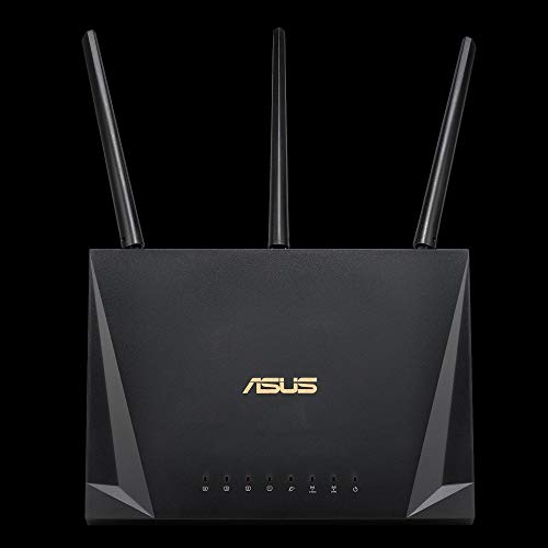 ASUS RT-AC85P Router para trabajar desde casa (WiFi 5 AC2400 MU-MIMO, 4x Gigabit LAN, App, USB 3.1, IPv6, VPN, PPTP, QoS, OpenVPN)