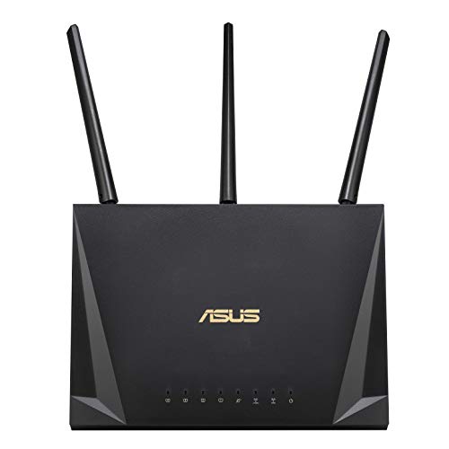 ASUS RT-AC85P Router para trabajar desde casa (WiFi 5 AC2400 MU-MIMO, 4x Gigabit LAN, App, USB 3.1, IPv6, VPN, PPTP, QoS, OpenVPN)