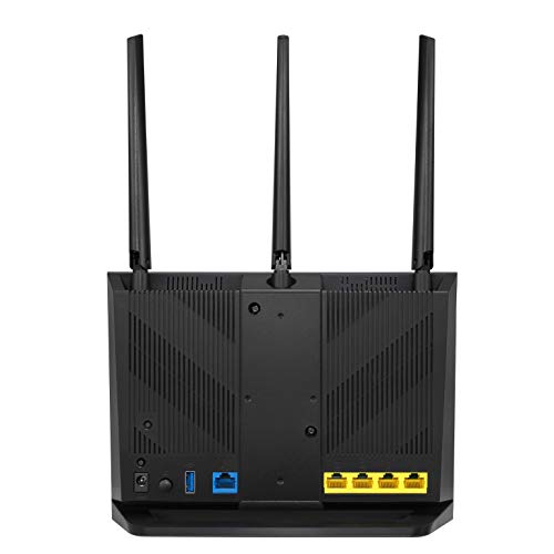 ASUS RT-AC85P Router para trabajar desde casa (WiFi 5 AC2400 MU-MIMO, 4x Gigabit LAN, App, USB 3.1, IPv6, VPN, PPTP, QoS, OpenVPN)