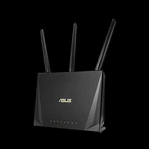 ASUS RT-AC85P Router para trabajar desde casa (WiFi 5 AC2400 MU-MIMO, 4x Gigabit LAN, App, USB 3.1, IPv6, VPN, PPTP, QoS, OpenVPN)