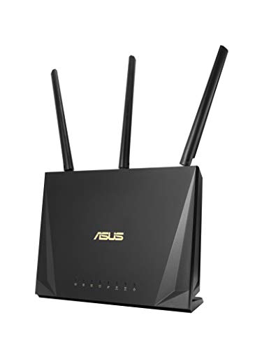 ASUS RT-AC85P Router para trabajar desde casa (WiFi 5 AC2400 MU-MIMO, 4x Gigabit LAN, App, USB 3.1, IPv6, VPN, PPTP, QoS, OpenVPN)