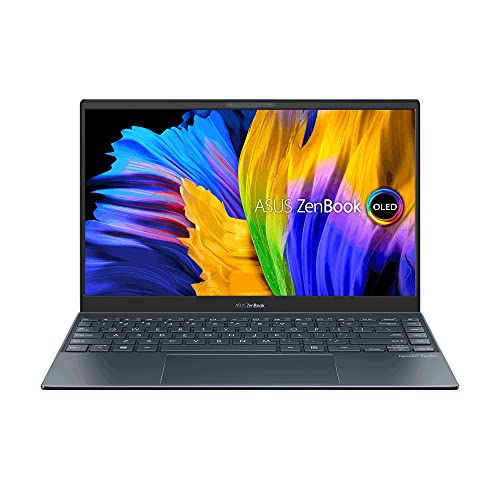 ASUS ZenBook 13 UX325EA-KG407T - Ordenador Portátil 13" OLED FullHD (Intel Core i5-1135G7, 16GB RAM, 512GB SSD, Iris Xe Graphics, Windows 10 Home) Gris Pino - Teclado QWERTY español