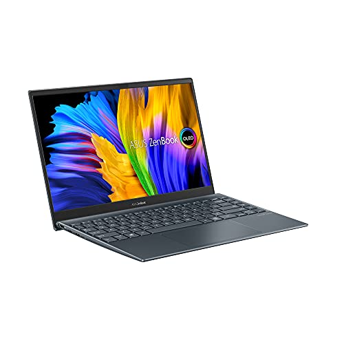 ASUS ZenBook 13 UX325EA-KG407T - Ordenador Portátil 13" OLED FullHD (Intel Core i5-1135G7, 16GB RAM, 512GB SSD, Iris Xe Graphics, Windows 10 Home) Gris Pino - Teclado QWERTY español