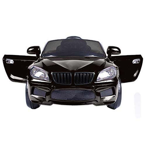 ATAA Coche eléctrico niños con Mando y batería 12v Estilo BMW X5 12v Coche eléctrico para niños Barato - Negro