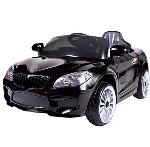 ATAA Coche eléctrico niños con Mando y batería 12v Estilo BMW X5 12v Coche eléctrico para niños Barato - Negro