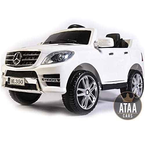 ATAA Mercedes ML350 Licenciado batería 12v - Blanco - Grandes Dimensiones 110*67*53cm