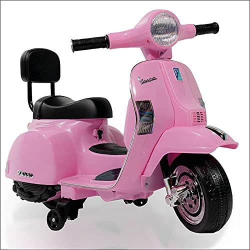 ATAA Vespa clásica PX150 Mini Oficial - Rosa Moto eléctrica para niños Vespa clásica PX150