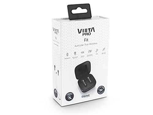 Auricular Fit de Vieta Pro, con Bluetooth, micrófono Integrado, Resistencia al Agua IPX4 y hasta 20 Horas de autonomía. Acabado en Color Negro.