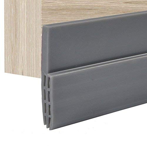 Autoadhesivo para Desmontar Puerta Tira de Goma de Puerta 100cm Burlete para Hueco de Ventana o Puerta (Gris)