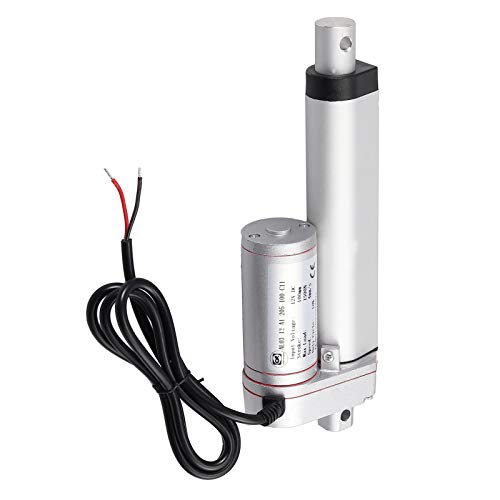 AUTOUTLET Actuador Lineal DC 12V 1500N 100mm Motor de Actuador Lineal Actuador Motor Elctrico Linear de Movimoiento de Elevador para Abridor de Puerta Eléctrico de Coche RV