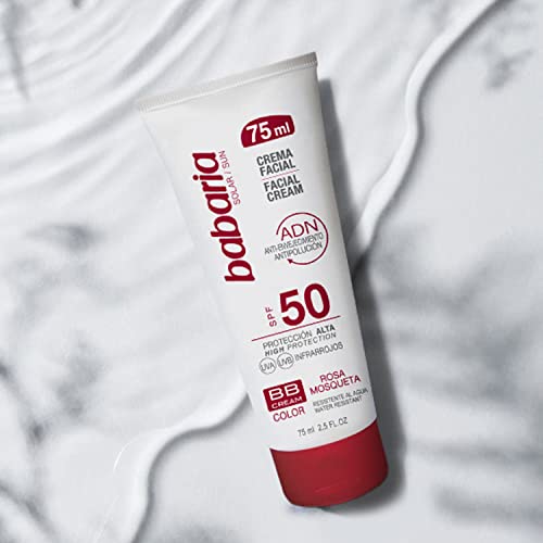 Babaria-Crema facial solar factor de protección alta 50SPF