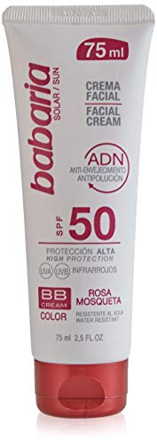 Babaria-Crema facial solar factor de protección alta 50SPF