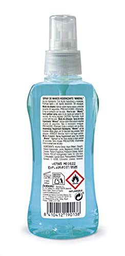 BABARIA MINERAL GEL DE MANOS HIGIENIZANTE SPRAY 70% ALCOHOL 100ML