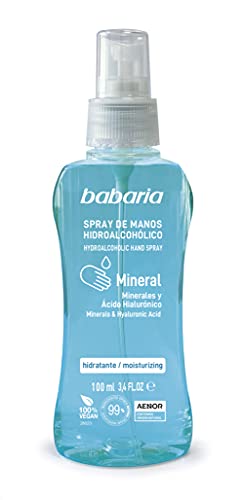 BABARIA MINERAL GEL DE MANOS HIGIENIZANTE SPRAY 70% ALCOHOL 100ML