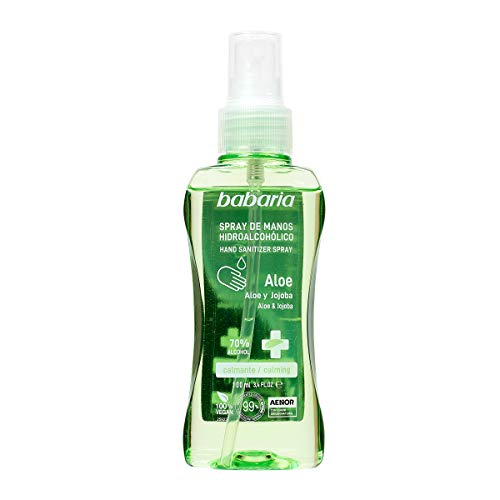 Babaria – Spray hidroalcohólico higienizante de manos Aloe Vera - 100 ml