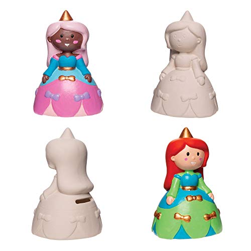 Baker Ross- Huchas de cerámica con forma de princesa (Pack de 2) - Actividad de manualidades infantiles