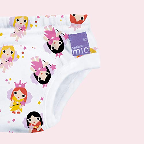 Bambino Mio Potty Training Pack de 5 Pañales de Aprendizaje, Multicolor (Mixed Girl Fairy), 18-24 Meses