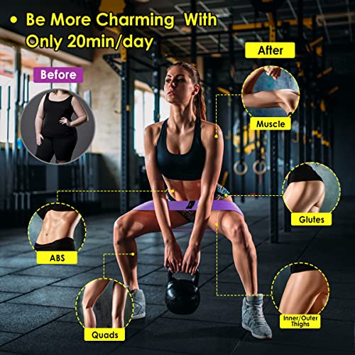 Bandas de Resistencia de Tela, Cintas Elasticas Musculacion 3 Niveles de Ejercicios, Bandas Elasticas Fitness Antideslizantes para Gluteos/Cadera/Piernas/Brazos/Crossfit/Mujer/Hombre(3 PCs)