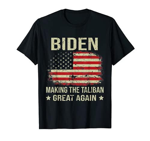 Bandera Americana Joe Biden Haciendo El Ta-li-ban's Great Again Camiseta