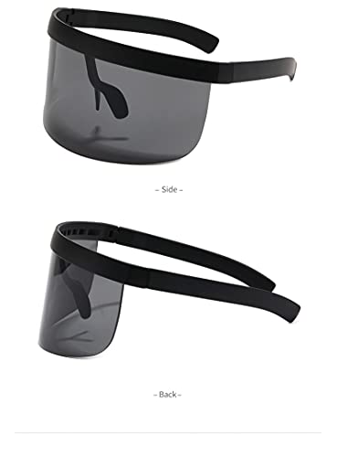 BANLV Gafas de Montura Grande Anti-asomando Montura Sombrero Gafas mascarilla Gafas de Sol Anti-vaho Anti-Ultravioleta Hombres Gafas de Sol Europeas y Americanas Mujeres