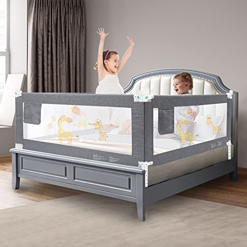 Barrera Seguridad Niños Cama 180 CM, HILEYOLLA Barandilla Cama Niño con de Elevación Vertical Barrera Cama Anticaída (1 Lado)