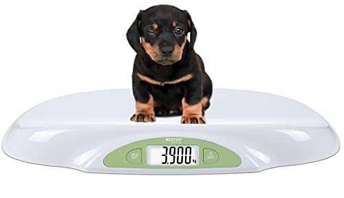 Bascula para Bebés y Mascotas. Balanza digital con pantalla LCD Retro iluminada. Para bebes recién nacidos. Función ZERO y TARA precisión de 5 gramos Pilas Incluidas Capacidad 25Kg Modelo BA105