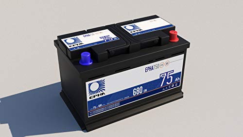 Bateria arranque coche EPHA750 12v 74Ah 75Ah +Derecha 680A equivalente a TB712, E38