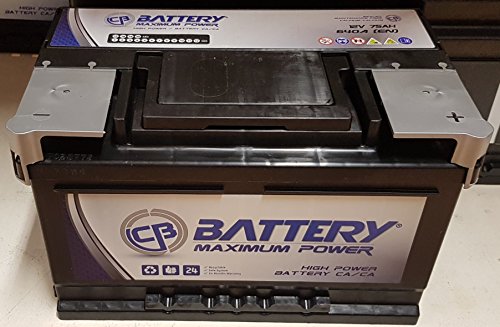 BATERIA DE COCHE DE 75 AH AMPERIOS 640AA CEMA BATERIA MAXIMUN POWER 2 AÑOS DE GARANTIA