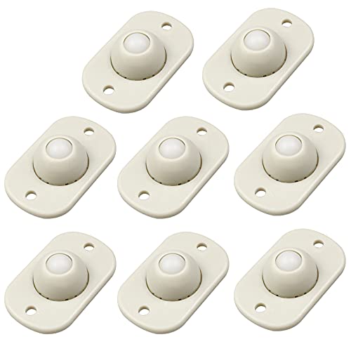 Baven 8 Piezas Ruedas Adhesivas Mini Ruedas De Muebles Polea Universal Tipo Pasta para Bote De Basura Muebles Pequeños Caja De Almacenamiento Bricolaje Sin Ruido y Sin Arañazos