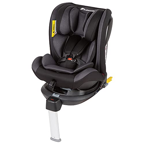 Bébé Confort EvolveFix, Silla de coche ISOFIX giratoria 360, 0-36 kg, Grupo 0/1/2/3 desde el nacimiento hasta los 12 años, Reclinable y evolutiva, Night Grey (gris)