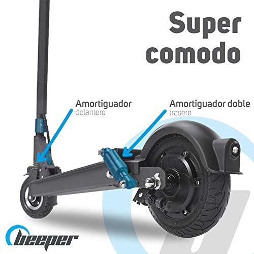 BEEPER Scooter Patinete eléctrico 8 Pulgadas 350W 36V 6Ah 13 Ah Speed FX8-G2 (FX8-G2-6)