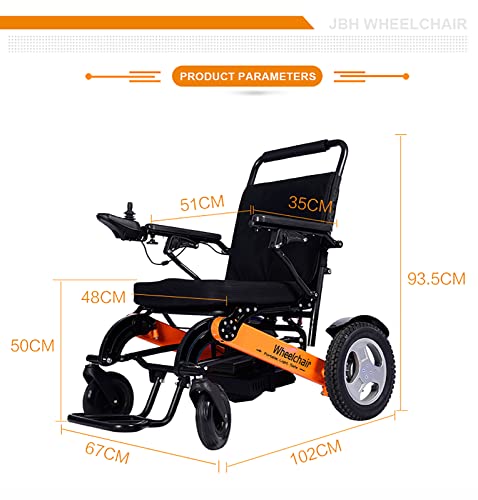 BeFormed Silla De Ruedas COMPACT MOVILIDAD COMPACT MOVILIDAD DE POTENCIA DE DISPONIBLE DE DEUXE, Silla De Ruedas Eléctrica Plegable Con Masaje Silla De Rueda De Aleación De Aleación De Aluminio Ligero