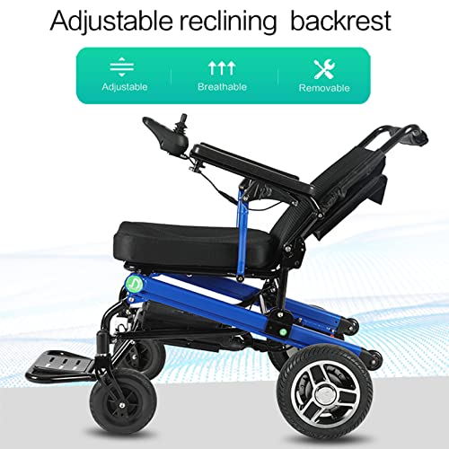 BeFormed Silla de Ruedas eléctrica Ligera - Sillas de Ruedas eléctricas Ligera Plegable Power Motorized Wheel Mobility Aid para Adultos