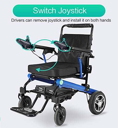 BeFormed Silla de Ruedas eléctrica Ligera - Sillas de Ruedas eléctricas Ligera Plegable Power Motorized Wheel Mobility Aid para Adultos