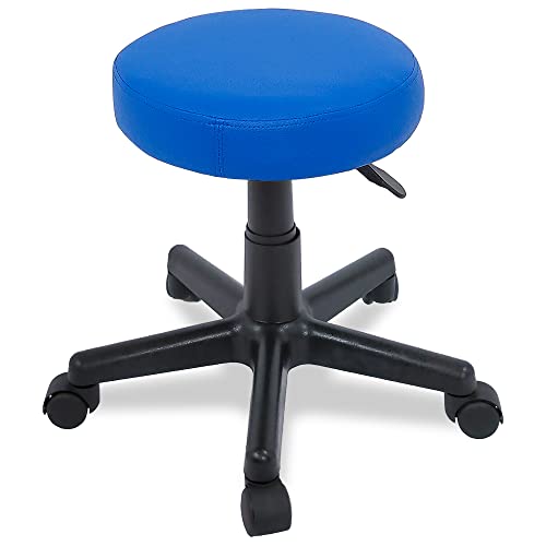 BELTOM Taburete ERGONÓMICO Regulable MANICURA PEDICURA Silla CASA Studio Tatuaje Masaje - Azul