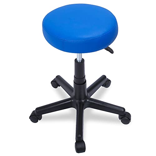 BELTOM Taburete ERGONÓMICO Regulable MANICURA PEDICURA Silla CASA Studio Tatuaje Masaje - Azul