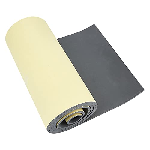 BENECREAT Rollo de Espuma Autoadhesiva 200x30cm Cinta de Espuma EVA Gris 1mm de Espesor con Respaldo Adhesivo para Suministros de Manualidades, Halloween, Cosplay, Álbum de Recortes