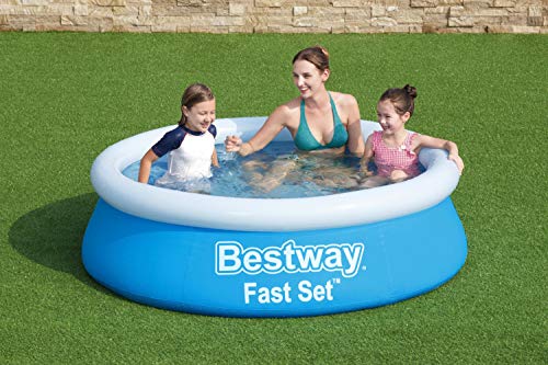 BESTWAY 57392 - Piscina Hinchable Infantil Fast Set Mi Primera Piscina 183x51cm