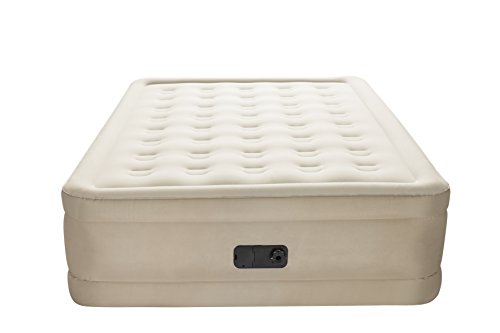 BESTWAY 69024 - Cama Hinchable Doble Fortech con Inflador Eélctrico Integrado 203x152x51 cm Marco Envolvente Para Interiores con Bolsa de Transporte Incluida